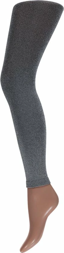 Dames Legging Lurex | 60 Denier | Lurex Zilver | Maat L/XL | Glitter Panty | Glitter Legging | Glitter Legging Dames | Zilveren Legging | Apollo