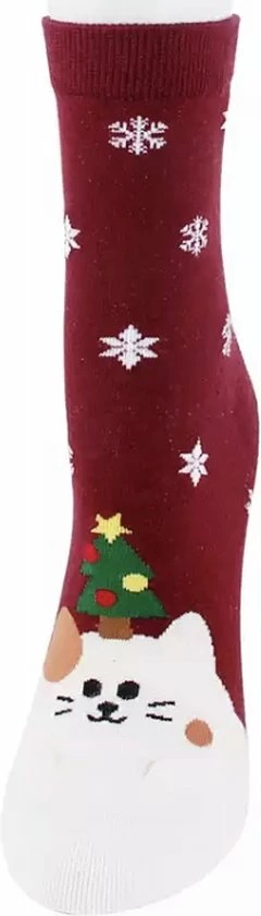 Merkloos Kerstthema Sokken - Winterthema Sokken - Kerstsokken - Kat - Unisex Maat 36 - 41 3 Merkloos Kerstthema Sokken - Winterthema Sokken - Kerstsokken - Kat - Unisex Maat 36 - 41