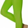 Dames Party Legging | 60 Denier | Fluor Groen | Maat L/XL | Neon Legging | Gekleurde Legging | Legging Carnaval | Apollo -Beenmode Verkoop 303x840