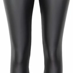 YU&ME Zwarte Leatherlook Legging - Cherry Koko - Faux Leather - PU - Maat LXL