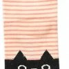 GrandSock Teensokken - Toesocks - Sokken Dames - Zalm - Roze - Print Kat - 36-40 - Gestreept -Beenmode Verkoop 321x840
