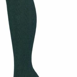 Bonnie Doon Bio Kabel Maillot Dames Donker Groen Maat L/XL - Ingebreid Kabel Patroon - Biologisch Katoen - Uitstekend Draagcomfort - Classic Cable Tights - OEKO-TEX - Gladde Naden - Klassiek - Donkergroen - Trekking Green - BP211903.15