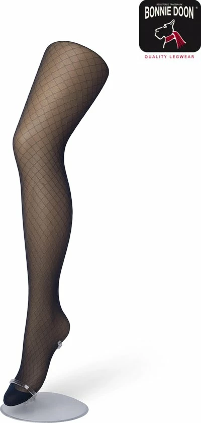 Bonnie Doon Curvy Line Dames Panty Met Ruiten Print 40 Denier Maat 52/54 4XL Zwart - Plus Size - Lycra Xceptionelle - Maatje Meer Panty - Ruitjes - Visnet - Zeer Chique En Comfortabel - Zeer Rekbaar - Grote Maten - Extra Comfort - Black - BP051984.2 6 Bonnie Doon Curvy Line Dames Panty Met Ruiten Print 40 Denier Maat 52/54 4XL Zwart - Plus Size - Lycra Xceptionelle - Maatje Meer Panty - Ruitjes - Visnet - Zeer Chique En Comfortabel - Zeer Rekbaar - Grote Maten - Extra Comfort - Black - BP051984.2 - Afbeelding 4