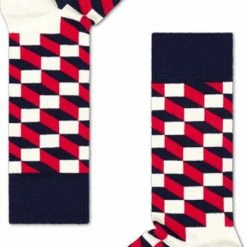 Happy Socks - Filled Optic - Blauw/Wit/Rood - Unisex - Maat 41-46 17 Happy Socks - Filled Optic - Blauw/Wit/Rood - Unisex - Maat 41-46 -Beenmode Verkoop 410x840 3