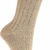 SOCKS4FUN Wollen Sokken Met Marino En Kashmir Wol, 2 Paar, Beige, Maat 39/42