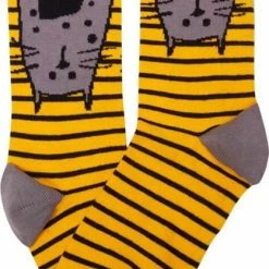 BiggDesign - Katten En Meerkleurige Sokken – Multipack - 3 Paar - Maat 36-40 - Valentijnsdag Cadeau -Beenmode Verkoop 417x840 1