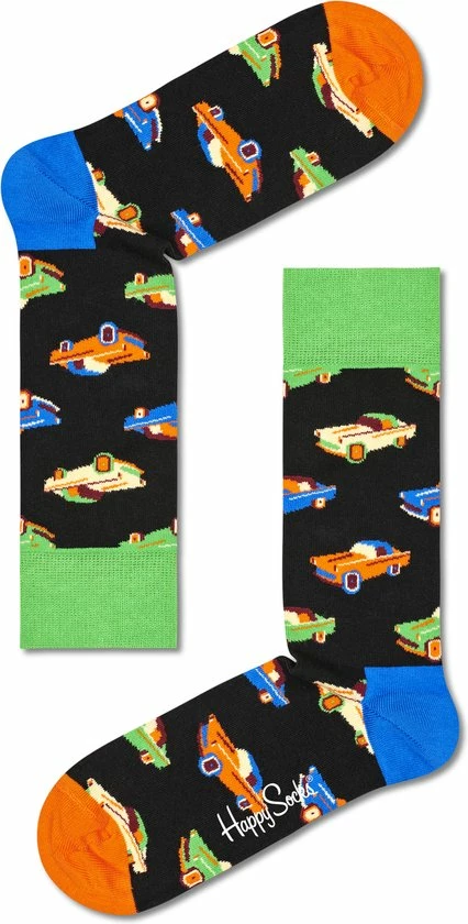 Happy Socks XKMNM02-9300 2-Pack Mini & Me Car Socks Gift Set - Maat 36-40/2-3Y 4 Happy Socks XKMNM02-9300 2-Pack Mini & Me Car Socks Gift Set - Maat 36-40/2-3Y - Afbeelding 2
