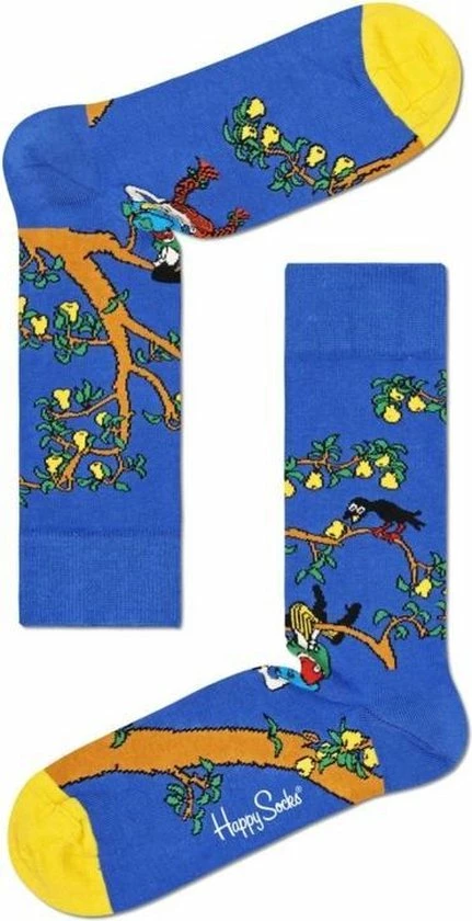 Happy Socks Pippi Langkous Pear Tree Sock | Maat 41-46 | Donkerblauw | Happy Socks X Pippi Langkous | 3 Happy Socks Pippi Langkous Pear Tree Sock | Maat 41-46 | Donkerblauw | Happy Socks X Pippi Langkous |