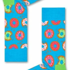 Happy Socks Donut Sokken, Lichtblauw, Maat 36-40 - Maat 36-40