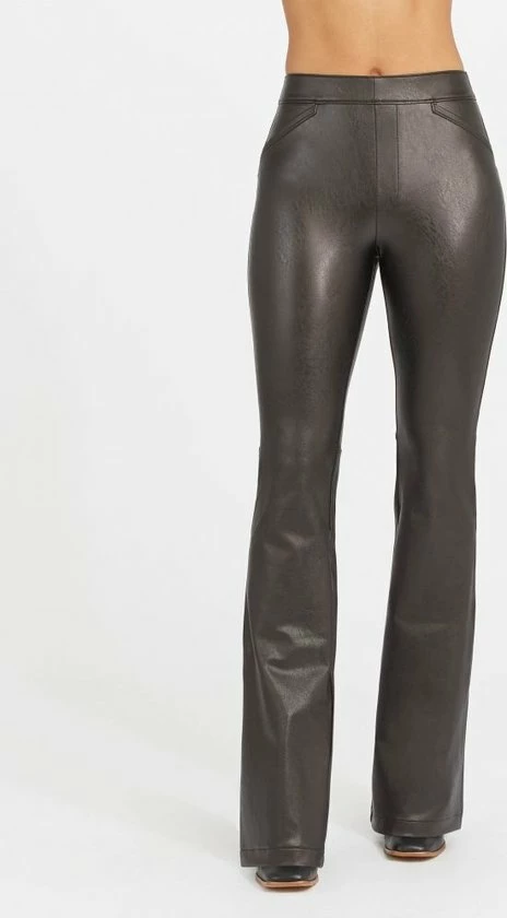 Spanx Leather Like Flare Pant | Zwart 7 Spanx Leather Like Flare Pant | Zwart - Afbeelding 5