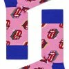 Happy Socks XRolling Stones CandyKiss Sok | Blauw Met Roze | RLS01-3301 | Maat 41-46 -Beenmode Verkoop 469x840 2