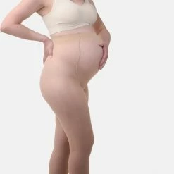 MAMSY Comfortabele Sheer Zwangerschapspanty 20den Naturel M -Beenmode Verkoop 478x840 1