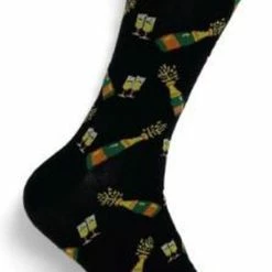 Merkloos JustSockIt Champagne Sokken - Sokken - Leuke Sokken - Champagne Cadeau - Cadeau Voor Mannen - Verjaardag Cadeau - Alcohol Cadeau - Geslaagd Cadeau