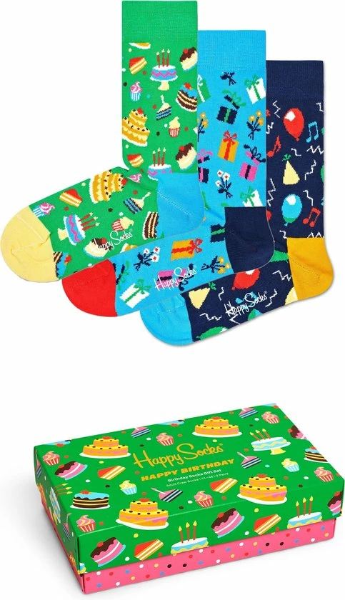 Happy Socks Happy Birthday Giftbox - Maat 41-46 3 Happy Socks Happy Birthday Giftbox - Maat 41-46