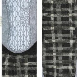 FALKE Cosyshoe Checked Dames Pantoffels - Grijs - Maat 41-42 -Beenmode Verkoop 483x840