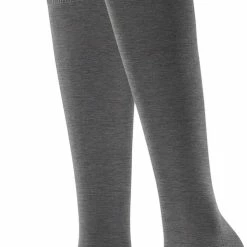 FALKE ClimaWool Verstevigde Kniekousen Zonder Patroon Zeer Ademend Warm Droog Milieuvriendelijk Met Glans Elegant Duurzaam Lyocell Maagdelijke Wol Grijs Dames Sokken - Maat 39-40