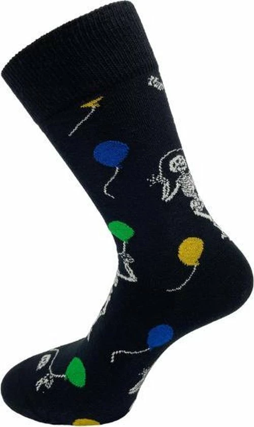 SQOTTON - Naadloze Sokken - Happy Skelet - Maat 36-40 3 SQOTTON - Naadloze Sokken - Happy Skelet - Maat 36-40
