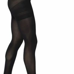 Bonnie Doon Curvy Line Dames Panty 40 Denier Maat 52/54 4XL Zwart - Plus Size Panty - Lycra Xceptionelle - Maatje Meer Panty - Zeer Chique En Comfortabel - Hoge Rekbaarheid - Grote Maten - Extra Comfort - Black - BP051982.2