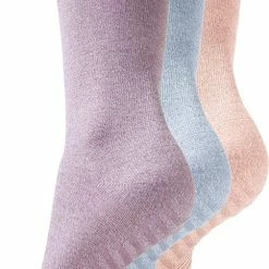 Malinsi Sokken Antislip 3-Pack - 3 Paar Lichte Kleuren Maat 42-46 - Huissokken Dames En Heren Anti Slip