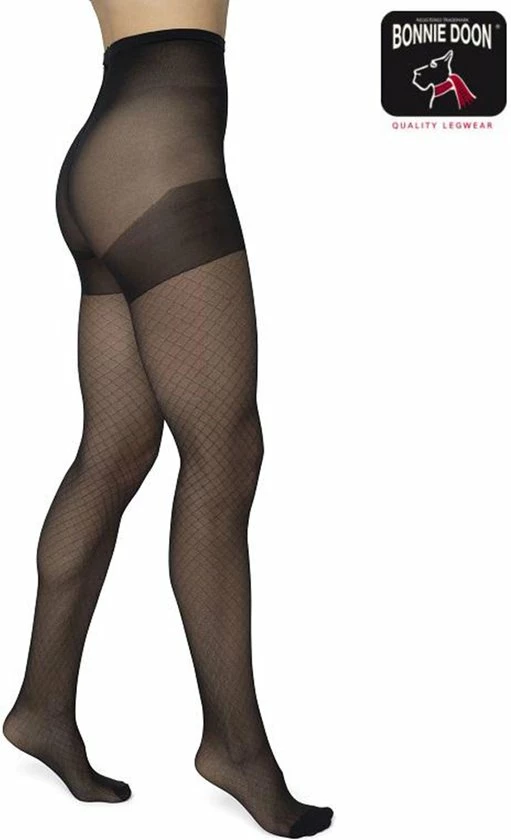 Bonnie Doon Curvy Line Dames Panty Met Ruiten Print 40 Denier Maat 52/54 4XL Zwart - Plus Size - Lycra Xceptionelle - Maatje Meer Panty - Ruitjes - Visnet - Zeer Chique En Comfortabel - Zeer Rekbaar - Grote Maten - Extra Comfort - Black - BP051984.2 3 Bonnie Doon Curvy Line Dames Panty Met Ruiten Print 40 Denier Maat 52/54 4XL Zwart - Plus Size - Lycra Xceptionelle - Maatje Meer Panty - Ruitjes - Visnet - Zeer Chique En Comfortabel - Zeer Rekbaar - Grote Maten - Extra Comfort - Black - BP051984.2