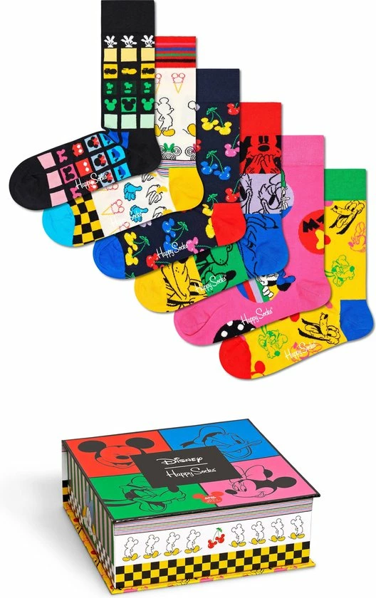 Happy Socks Disney Giftbox 6P Multi - 36-40 3 Happy Socks Disney Giftbox 6P Multi - 36-40