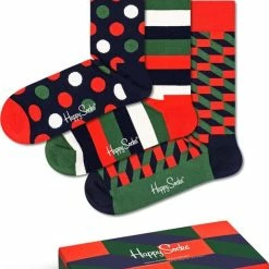 Happy Socks XCHD08-0200 3-Pack Classic Holiday Socks Q4-21