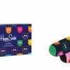 Happy Socks XMJA08-0150 3-Pack Mixed Cat Socks Gift Set - Maat 41-46