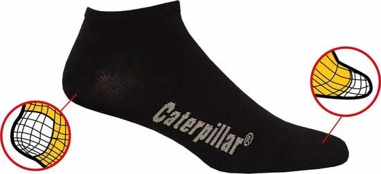 CATERPILLAR SOKKEN - CAT Sneaker Sokken - 39/42 - Zwart - 5 Paar 4 CATERPILLAR SOKKEN - CAT Sneaker Sokken - 39/42 - Zwart - 5 Paar - Afbeelding 2
