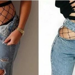 Hiden | Mesh Panty - Fashion - Urban| Zwart