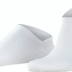 FALKE Cool Kick Sneaker Sneakersokken Versterkte Sneaker Sokken Heren Dames Zonder Motief Met Pluche Zool En Hielband Ademend Sneldrogend Wit Unisex Sokken - Maat 42-43
