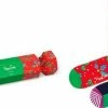 Happy Socks Christmas Cracker Holly Giftbox - 2-pack - Maat 36-40 -Beenmode Verkoop 550x285