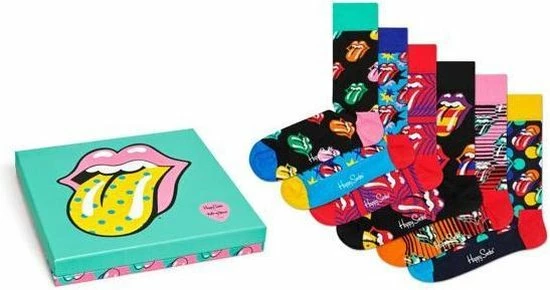Happy Socks Rolling Stones Giftbox - Maat 36-40 3 Happy Socks Rolling Stones Giftbox - Maat 36-40