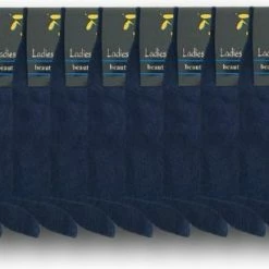 Bonanza 10 Paar Damessokken - 100% Katoen - Naadloos - Donkerblauw - Maat 39-42 -Beenmode Verkoop 550x306 2