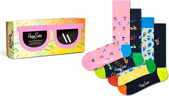Happy Socks Tropical Day Giftbox 4P Multi - 41-46 3 Happy Socks Tropical Day Giftbox 4P Multi - 41-46