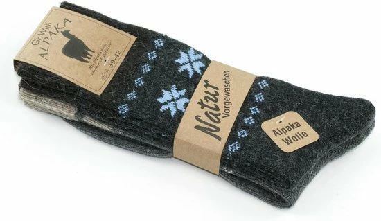 GoWith-wollen Sokken-alpaca Sokken-huissokken-2 Paar-warme Sokken-wintersokken-thermosokken-huissokken-grijs-antraciet-maat 43-46 7 GoWith-wollen Sokken-alpaca Sokken-huissokken-2 Paar-warme Sokken-wintersokken-thermosokken-huissokken-grijs-antraciet-maat 43-46 - Afbeelding 5