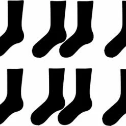 Naft Katoenen Sokken Zwart 6 Paar Maat 39/42 -Beenmode Verkoop 550x342 1