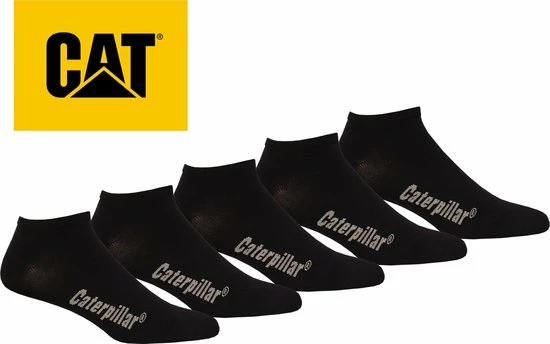 CATERPILLAR SOKKEN - CAT Sneaker Sokken - 39/42 - Zwart - 5 Paar 7 CATERPILLAR SOKKEN - CAT Sneaker Sokken - 39/42 - Zwart - 5 Paar - Afbeelding 5