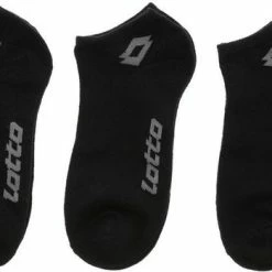 18 Paar Zwarte LOTTO Sneakersokken Unisex Maat 39 - 42 BULK VOORDEEL!!!