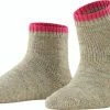 FALKE Cosy Plush Korte Sokken Versterkte Sloffsokken Zonder Patroon Ademend Zacht Verwarmend Met Pluche Wol Alpaca Beige Dames Sokken - Maat 39-42