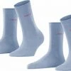 Esprit Uni 2-Pack Zacht Biologisch Zonder Motief Ondoorzichtig Mid-rise Comfortabel Set Katoen Multipack Blauw Dames Sokken - Maat 39-42 -Beenmode Verkoop 550x356 3