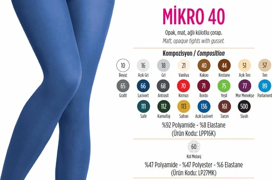 Penti Micro 40 Denier Dames Panty (pd1010) - GRIJS - Maat L 39 Penti Micro 40 Denier Dames Panty (pd1010) - GRIJS - Maat L - Afbeelding 37