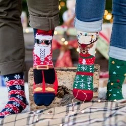 Merkloos ORGANISCH KATOEN KERSTSOKKEN, ARTY SOCKS Christmas, 35-38 -Beenmode Verkoop 550x366 15