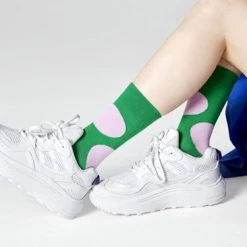 Happy Socks Jumbo Dot Socks Groen, Maat 36/40 -Beenmode Verkoop 550x366 20