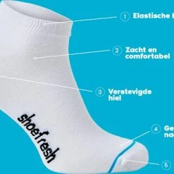 7 Paar Shoefresh Bamboe Enkelsokken Dames - Maat 35-38 - Wit - Naadloze Sokken -Beenmode Verkoop 550x366 30