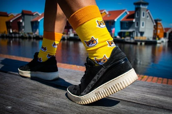 KJUNSocks- Katten Sokken Voor Heren En Dames - 3 Paar - Huissokken - Grappige Cadeaus - Grappige Sokken - Maat 32/36 4 KJUNSocks- Katten Sokken Voor Heren En Dames - 3 Paar - Huissokken - Grappige Cadeaus - Grappige Sokken - Maat 32/36 - Afbeelding 2