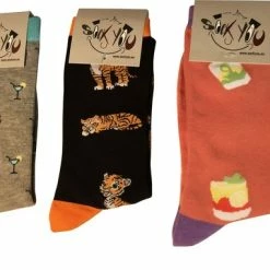 Merkloos Sockyou Box N09 - 3 Paar Vrolijke Bamboe Sokken - Maat 35-39 - Cocktail Box