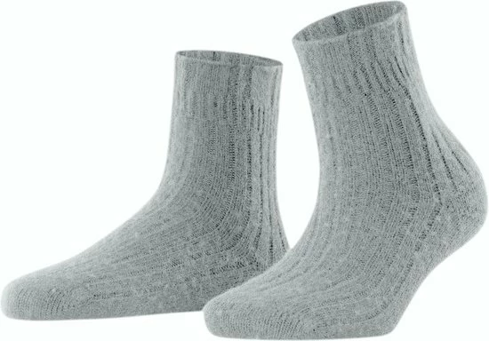 FALKE Bedsock Rib Versterkte Patroonloze Cottage Sokken Ademend Zacht En Houdt De Huid Warm In Bed Merinowol Kasjmier Grijs Dames Sokken - Maat 39-42 3 FALKE Bedsock Rib Versterkte Patroonloze Cottage Sokken Ademend Zacht En Houdt De Huid Warm In Bed Merinowol Kasjmier Grijs Dames Sokken - Maat 39-42