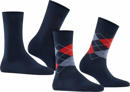 Burlington Everyday Damessokken (2-pack) - Katoen - Marine Blauw En Geruit - Maat: 36-41 8 Burlington Everyday Damessokken (2-pack) - Katoen - Marine Blauw En Geruit - Maat: 36-41 - Afbeelding 6