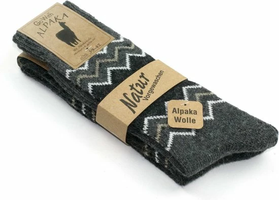 GoWith-wollen Sokken-alpaca Sokken-huissokken-2 Paar-warme Sokken-wintersokken-thermosokken-huissokken-grijs-antraciet-maat 43-46 6 GoWith-wollen Sokken-alpaca Sokken-huissokken-2 Paar-warme Sokken-wintersokken-thermosokken-huissokken-grijs-antraciet-maat 43-46 - Afbeelding 4