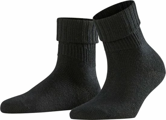 FALKE Striggings Rib Zacht Zonder Motief Met Rib Winter Warm Ondoorzichtig Dik Mid-rise Merinowol Zwart Dames Sokken - Maat 35-38 9 FALKE Striggings Rib Zacht Zonder Motief Met Rib Winter Warm Ondoorzichtig Dik Mid-rise Merinowol Zwart Dames Sokken - Maat 35-38 - Afbeelding 7